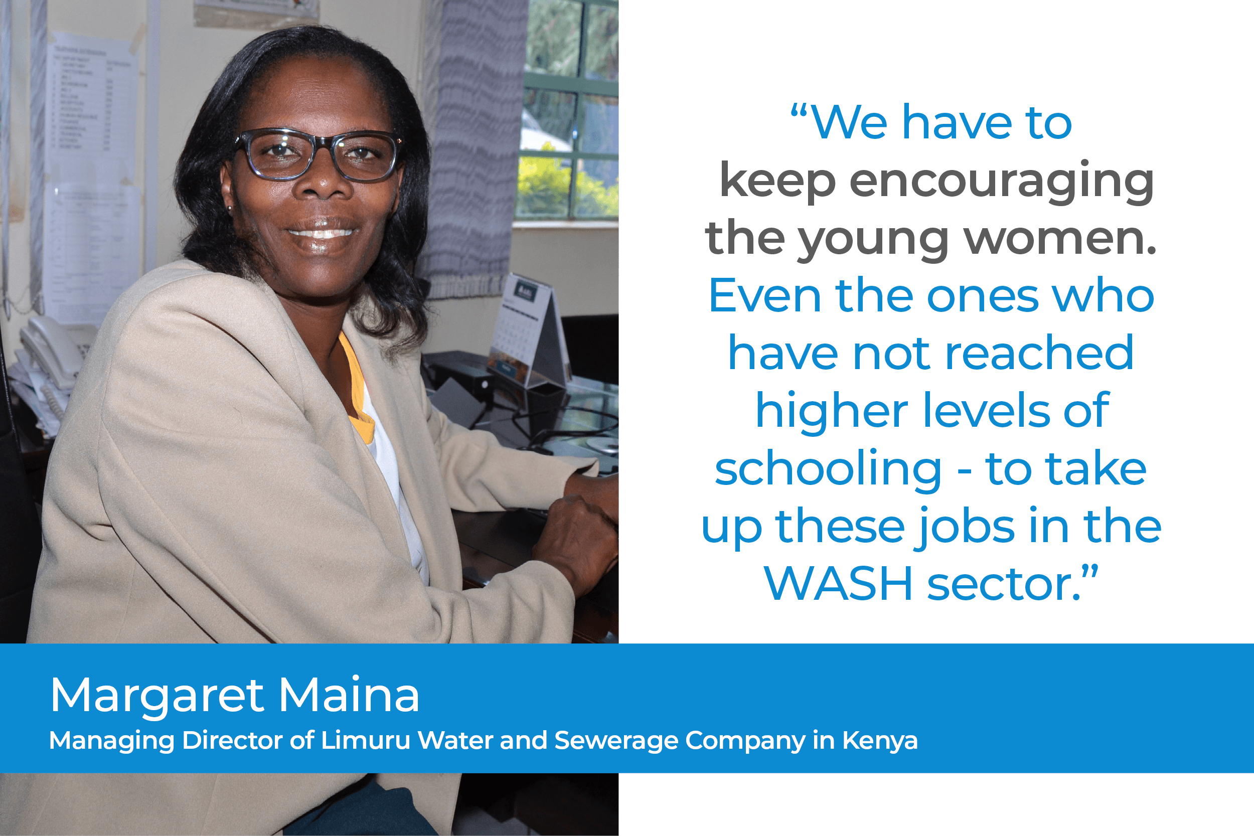 Margaret Maina on education, equal opportunities and female leadership in WASH